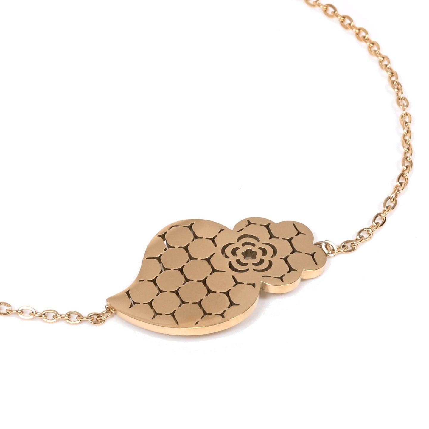 Pulseira Aço Coração de Viana Textura GB