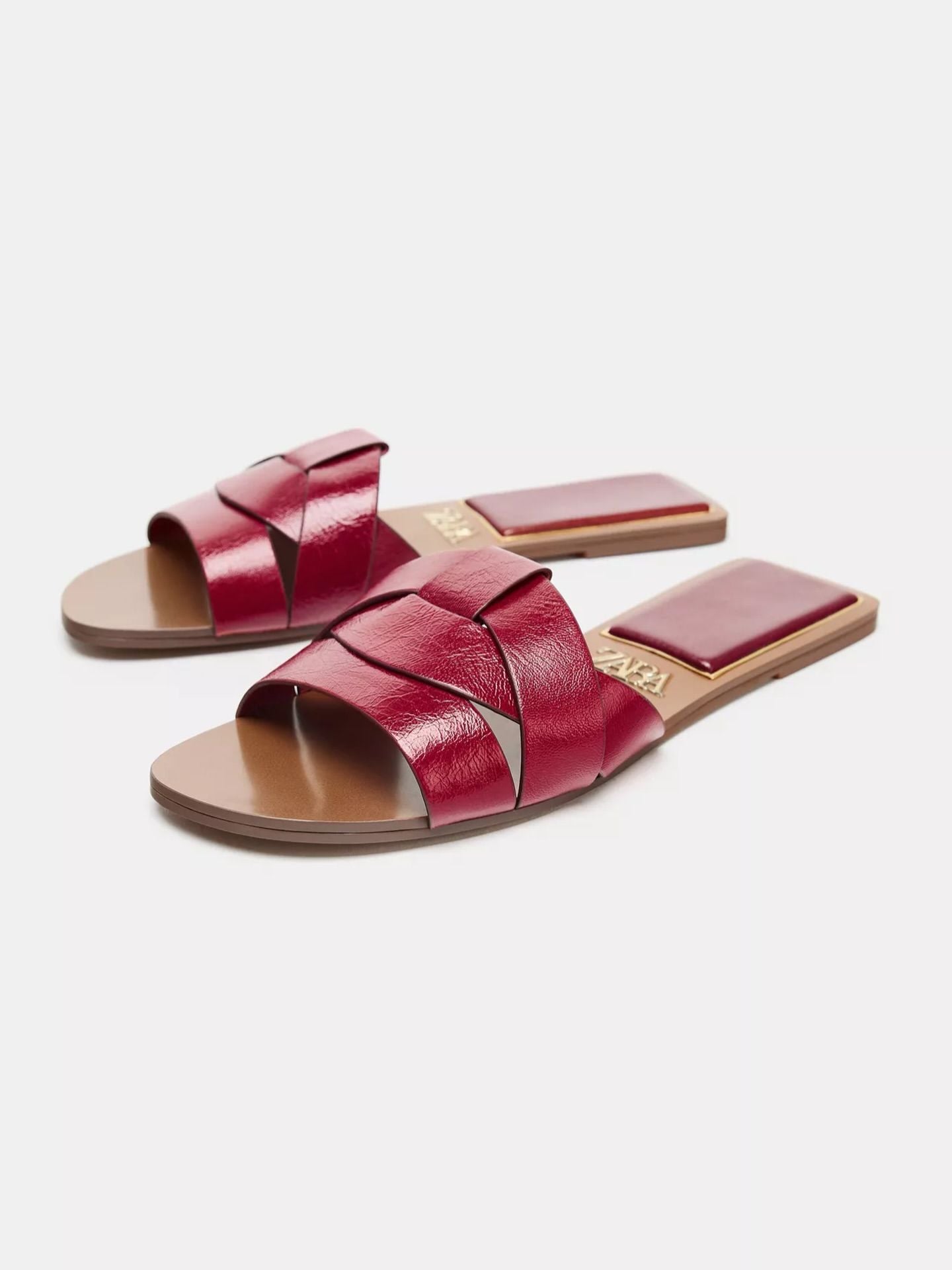 Chinelas de tiras cruzada - Zara