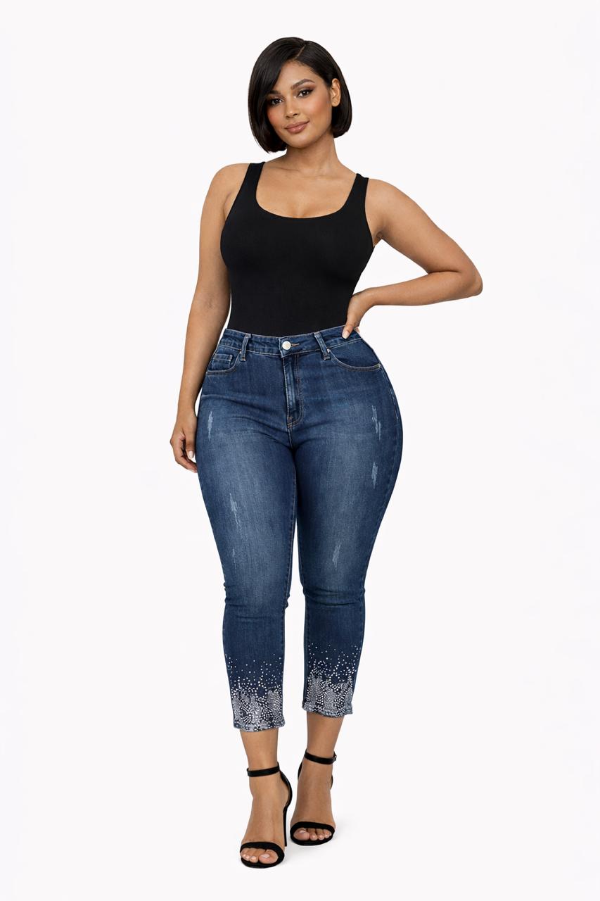 Calça Jeans com Strauss