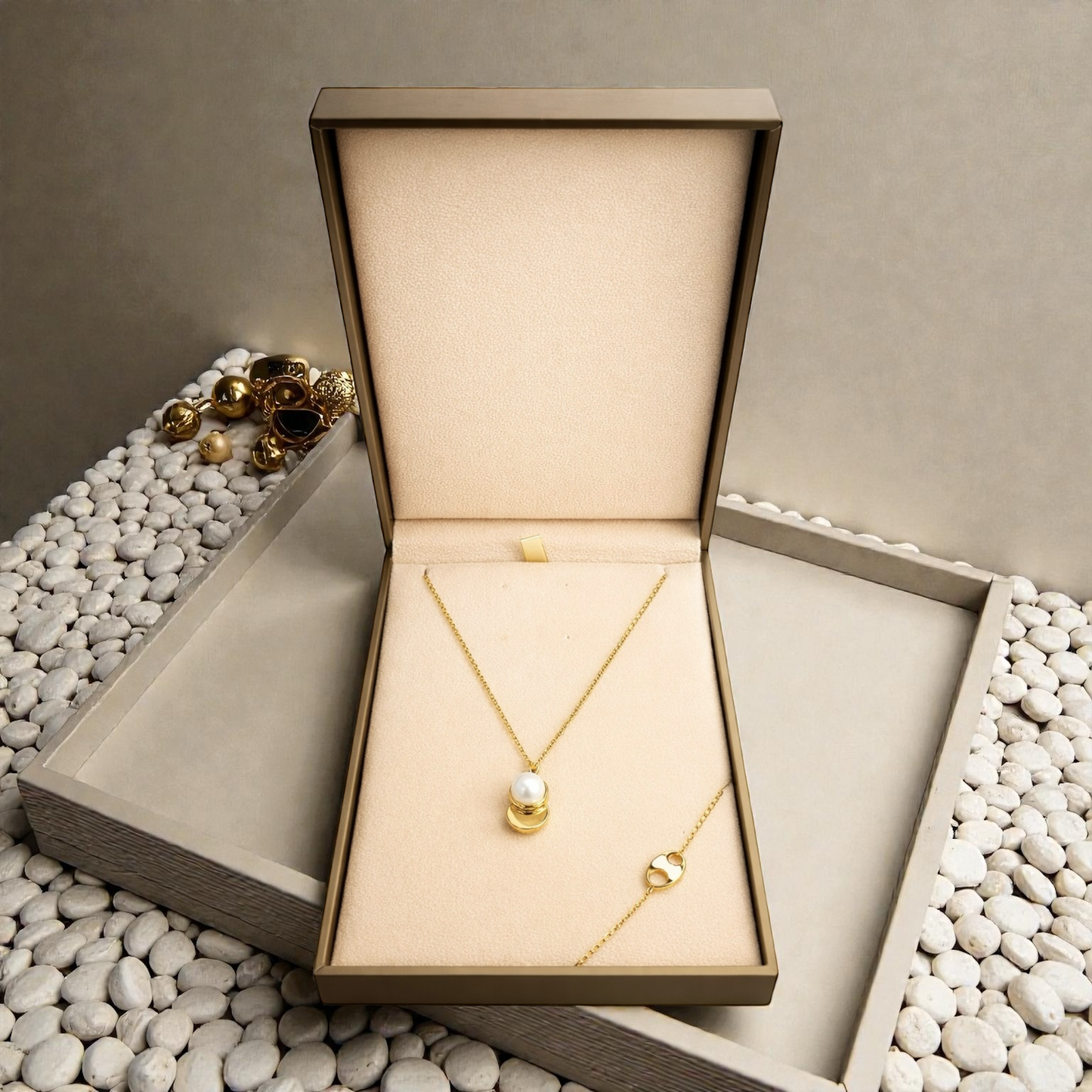 Conjunto Colar e Pulseira Aço Inoxidável GB Portugal