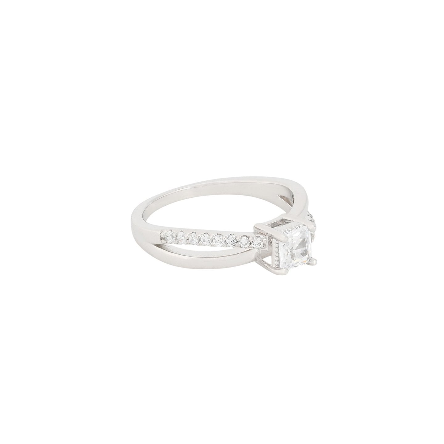 Anel BeLove solitário com zircônias