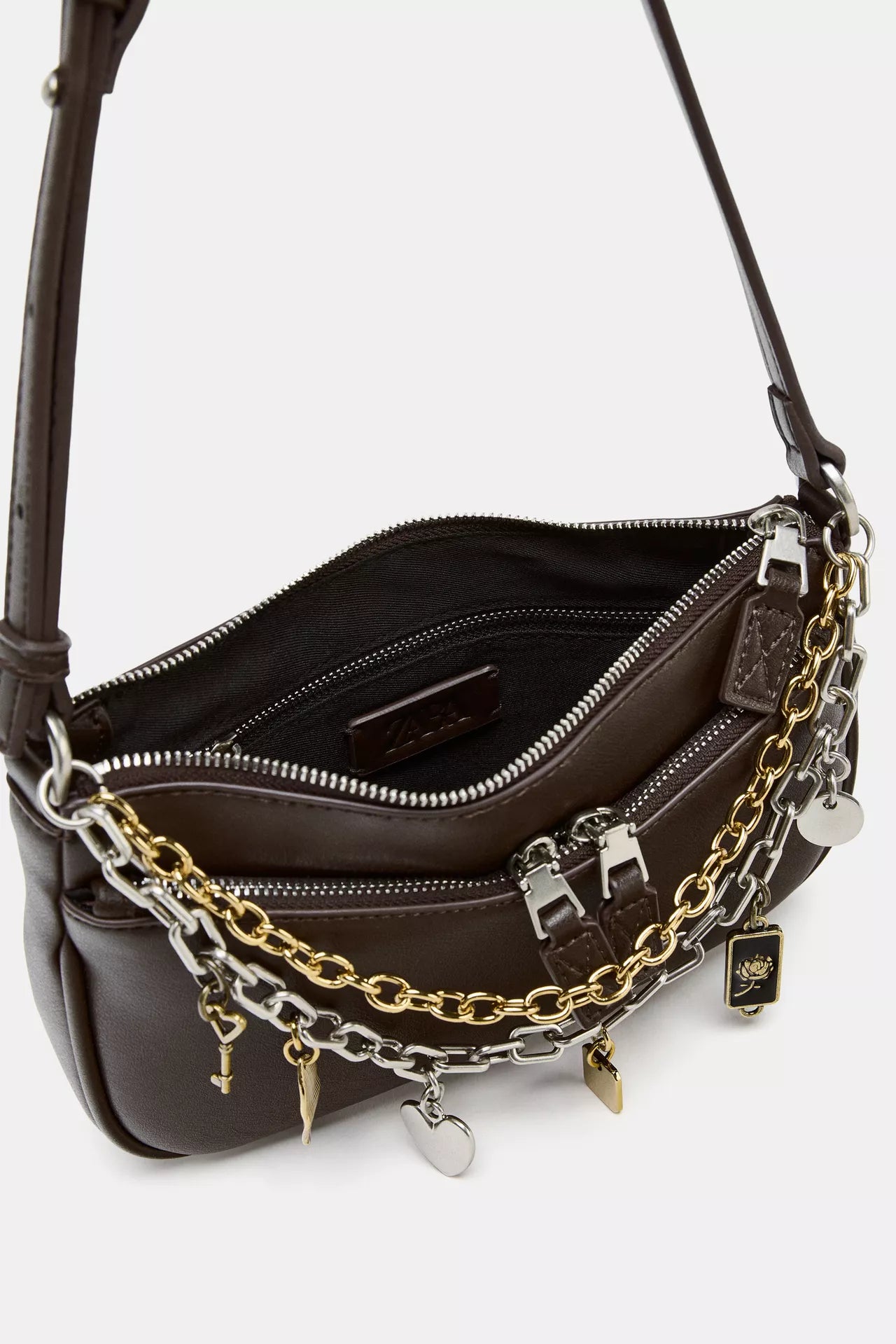 Bolsa mini com detalhe charme - Zara