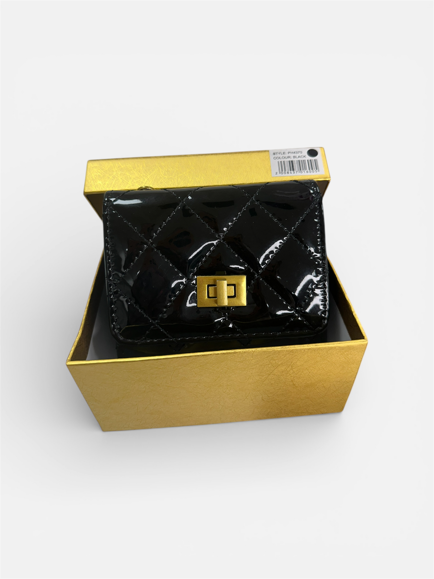 Carteira com Porta-Moedas e Corrente de Ombro