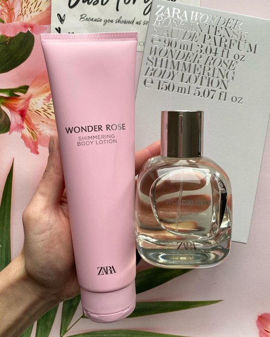 WONDER ROSE INTENSE EDP 90ML + SHIMMER CREAM 150ML - ZARA