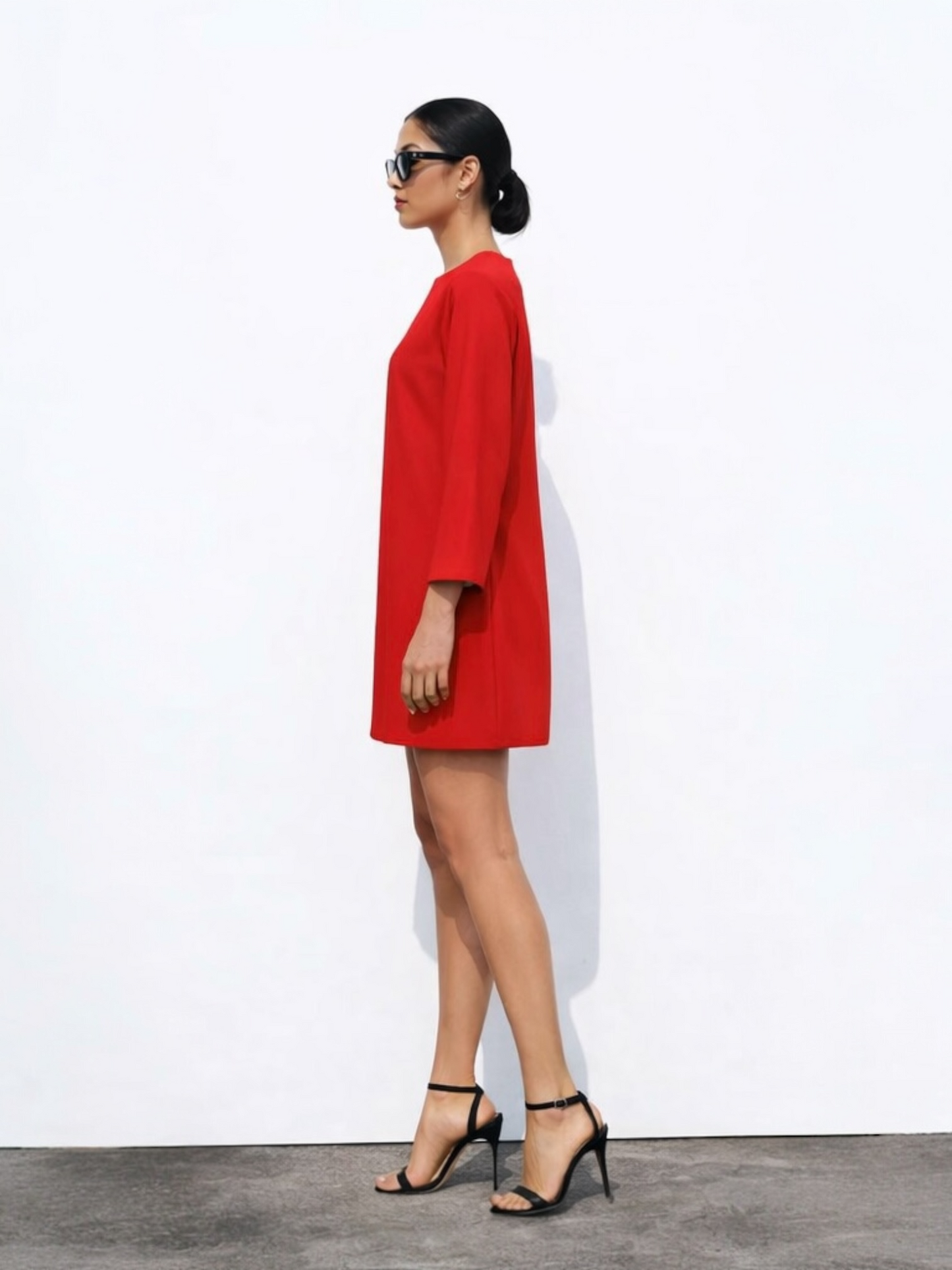 Mini crepe dress - ZARA