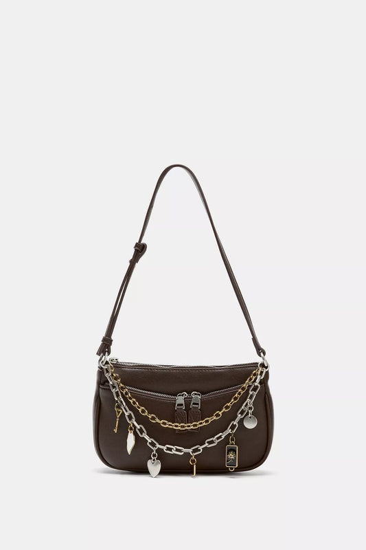 Bolsa mini com detalhe charme - Zara