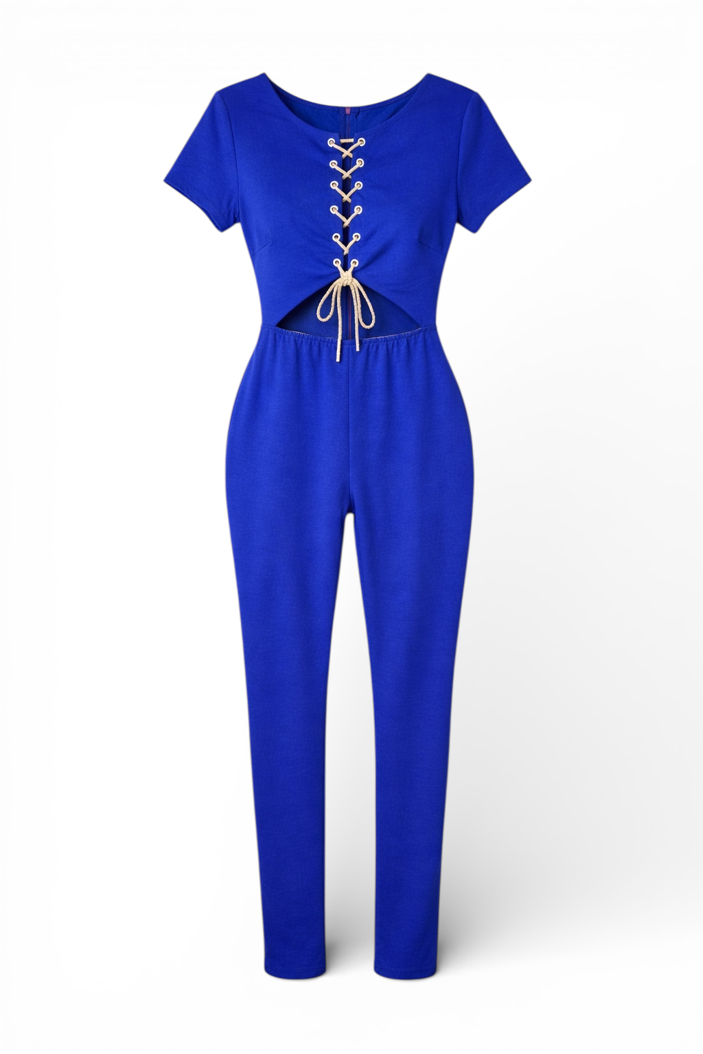 Macacão Azul Royal com Cordão