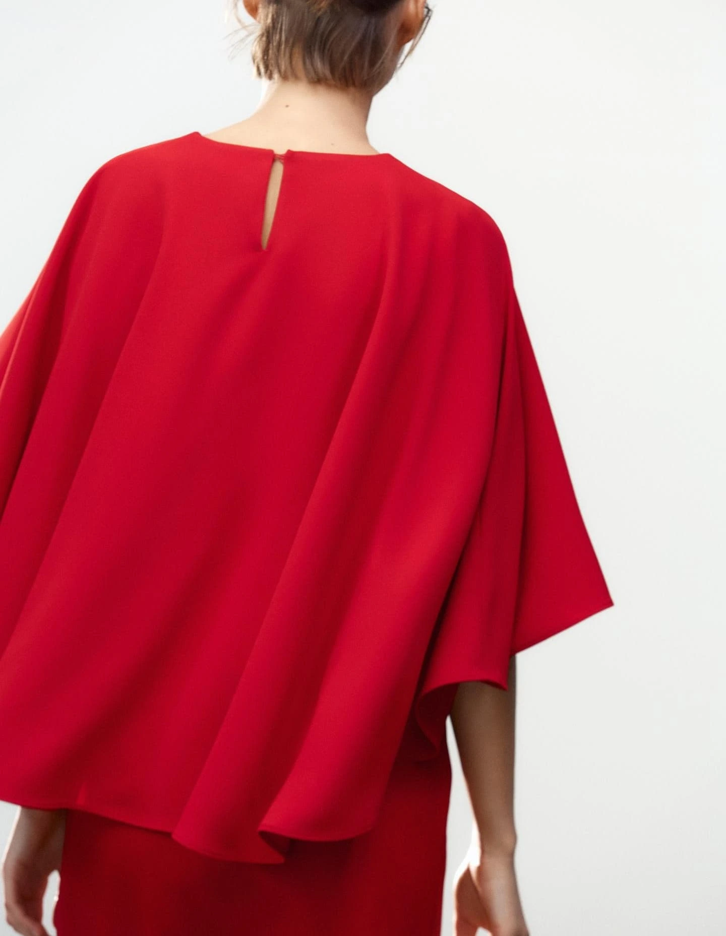 Short dress with cape, ZW collection.