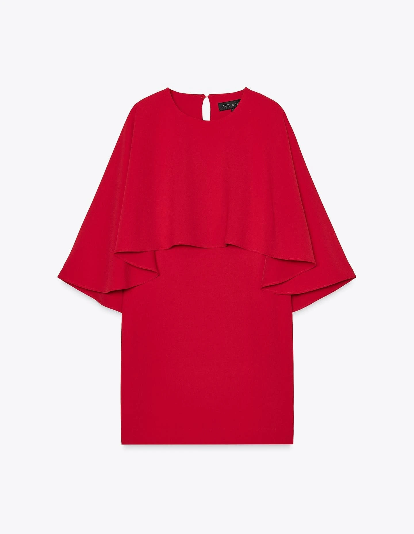 Short dress with cape, ZW collection.