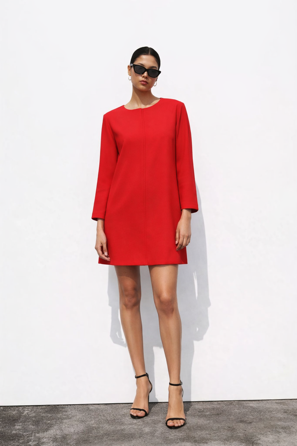 Mini crepe dress - ZARA